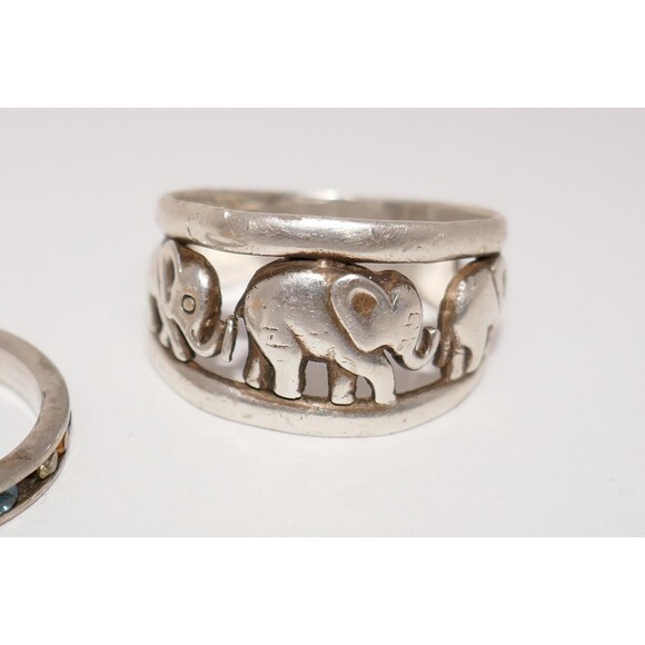 925 Sterling Silver Ring Lot Size 6-8.5 - Picture 11 of 12